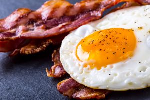 bacon and eggs