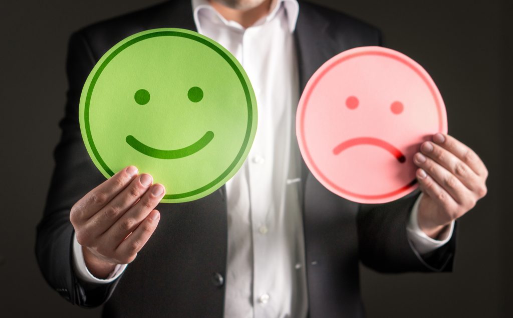 Happy and Unhappy faces. Does emplyee happiness equal engagement?